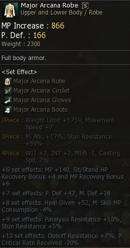 Set Major Arcana: Casting Spd. 7%