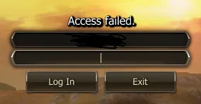 Error Acces Faild al conectar