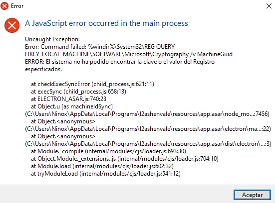 Otro error de Java