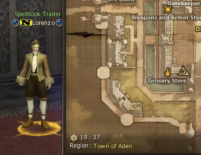 NPC Lorenzo en el juego