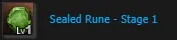 Item Sealed Rune Stage 1