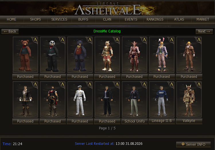 Armor dress section
