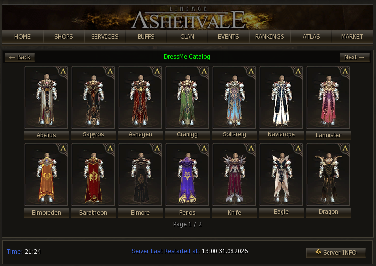 Cloak dress section